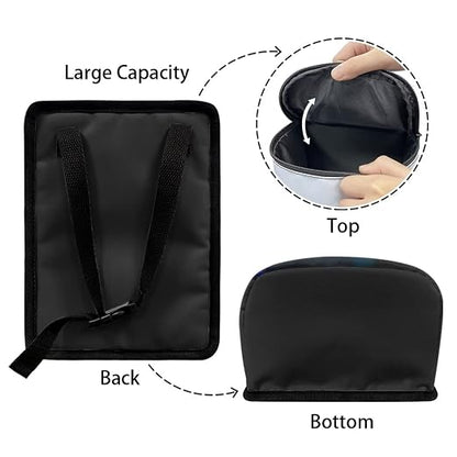 Talayituse Sea Turtle Print Car Trash Can, Portable Auto Garbage Bin Multifunctional Vehicle Interior Accessories with Adjustable Straps Universal Fit Truck SUV Sedan
