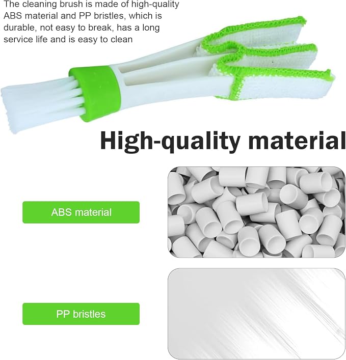 3 PCS Car Air Vent Cleaning Brushes, Multifunctional Automotive Interior Tool for AC Vent & Gap Dust Removal, Universal for Most Cars, SUVs, Trucks