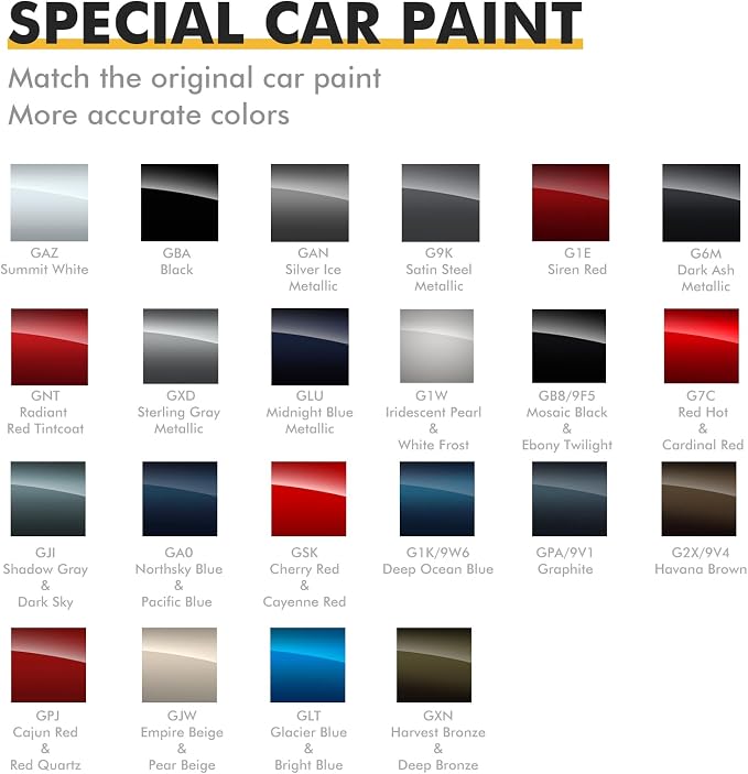 (Silver Ice Metallic (GAN) Car Touch Up Paint for GMC, Car Paint Scratch Repair Kit, Quick & Easy Solution, 2 in 1 Scratch Remover Pen with Color-Matched