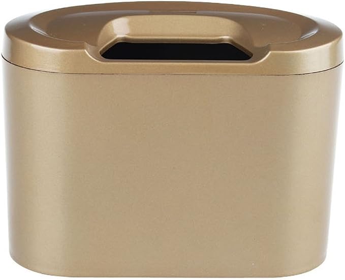 Yolu Car Auto Trash Can Plastic Bins Car Trash Bags Hanging Universal Traveling Portable Vehicle Trash Rubbish Bin Car Garbage Can Waterproof Non-Slip Rubber Trash Bins for Office Bathroom Brown