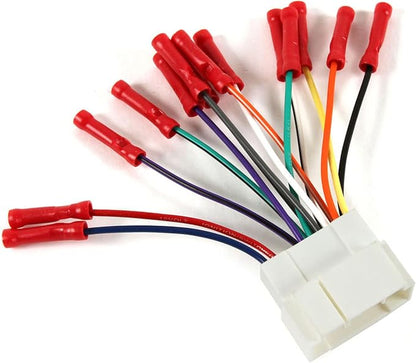 Scosche HA08BCB Aftermarket Radio Wiring Harness with Crimp Connectors for Select 1998-11 Acura and Honda - Aftermarket Radio Wire Harness for Car Stereo - Check Vehicle List Below for Your Model