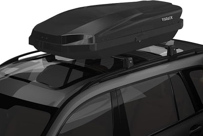 21 Cu Ft Cargo Box, Hard Shell Roof Cargo Carrier with Security Keys, 70.08" x 34.57" x 14.53" Roof Box, Dual-Sided Opening, Tool-Free Install, Black