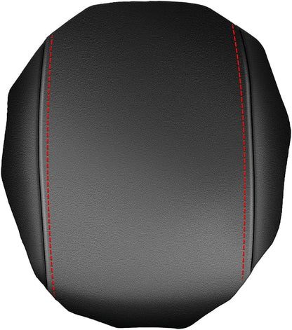 AOMSAZTO Console Covers for 2012 2013 2014 2015 Honda CRV Armrest Covers for Honda CR V Black with Red Stiches