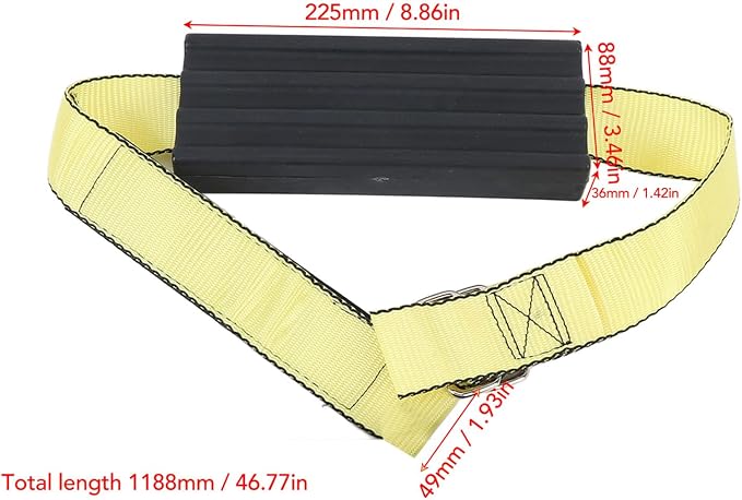 2 Pcs Tire Traction Straps with Work Gloves, Emergency Anti Slip Traction Straps for Trucks and Large SUVs, Non Slip ABS Material, Quick Installation for Snow Mud and Slippery Road
