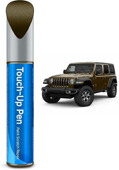 Touch Up Paint Compatible with Jeep Exact Match Touch Up Paint Car Scratch Repair (Sarge Green(PGG) Compatible with Most Models)