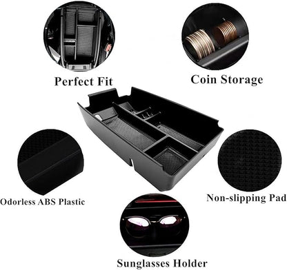 Center Console Organizer Interior Storage Box Fits for Ford Escape 2020 2021 2022 2023 2024 2025 2026 and 2021 2022 2023 2024 2025 2026 Bronco Sport Accessories