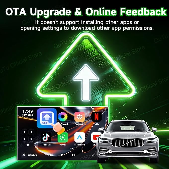 CarlinKit Wireless CarPlay Adapter CPC200-CP2A PRO: Wired CarPlay to Wireless CarPlay/Android Auto Upgrade & Android 12.0 System Unlock The, Built-in Net-Flix/You-Tube/TIK-Tok(Black)