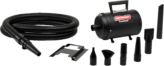METROVAC B3-CDAFBR Air Force Blaster, Lightweight Car & Motorcycle Vacuum Cleaner, Dryer w/Accessories, Truck Air Duster, Car Cleaning Supplies
