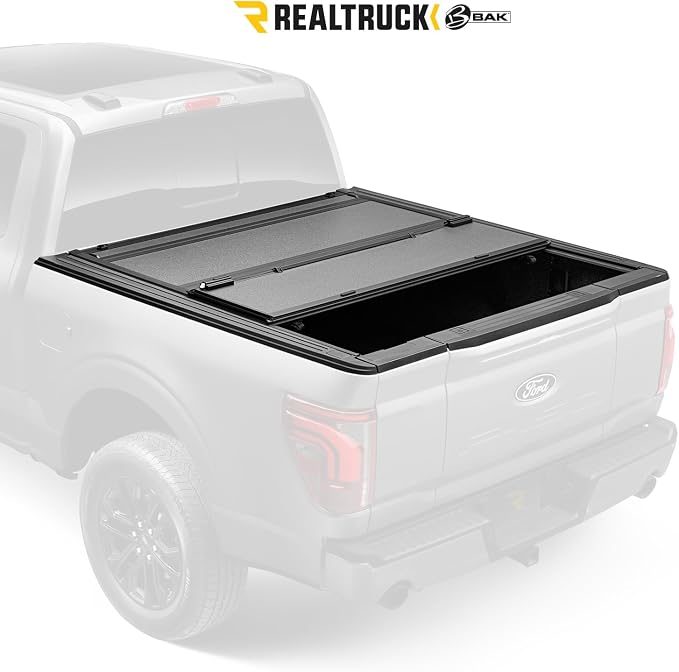 RealTruck BAK BAKFlip MX4 Hard Folding Truck Bed Tonneau Cover | 448327 | Fits 2015-2020 Ford F-150 6' 7" Bed (78.9")