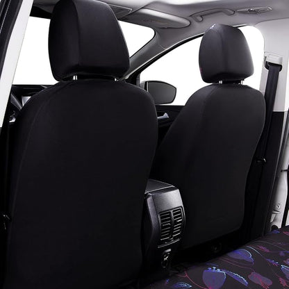 Flying Banner Butterfly car seat Covers ful Set Fashion Universal Lady Woman Female Rear Bench Split Colorized (Muti-Color, Full Set - Printing & Embriodery)