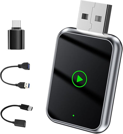 Auto Linkr Pro Auto Linker Pro Android Auto & CarPlay Wireless Adapter Apple iPhone,Wireless Adapter to Watch TV on Car Screen,Fast Auto Connect, Easy Setup,Mini Size with Extended USB-A and Type-C