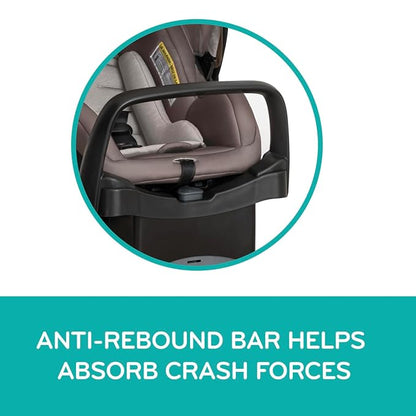 Evenflo Pivot Modular Travel System with LiteMax Preemie and Infant Car Seat (Casual Gray)