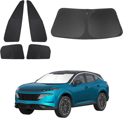 TINGLU Window Shades for Nissan Murano 2025 2026 Accessories Car Side Full Windows Rear Windshield Sun Shade Sun UV Rays & Privacy Protection for Camping 5PCS