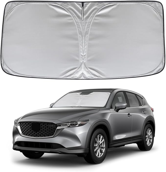 KAYZT Windshield Sun Shade for Mazda CX5 2017-2025 2026 Foldable Sunshade CX-5 Sport, Touring, Grand Touring, 4 Door Crossover Front Window Custom Fit Accessories