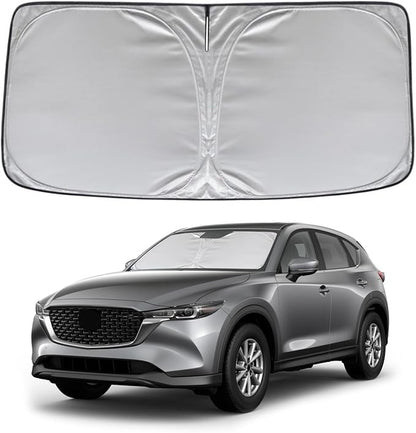 KAYZT Windshield Sun Shade for Mazda CX5 2017-2025 2026 Foldable Sunshade CX-5 Sport, Touring, Grand Touring, 4 Door Crossover Front Window Custom Fit Accessories
