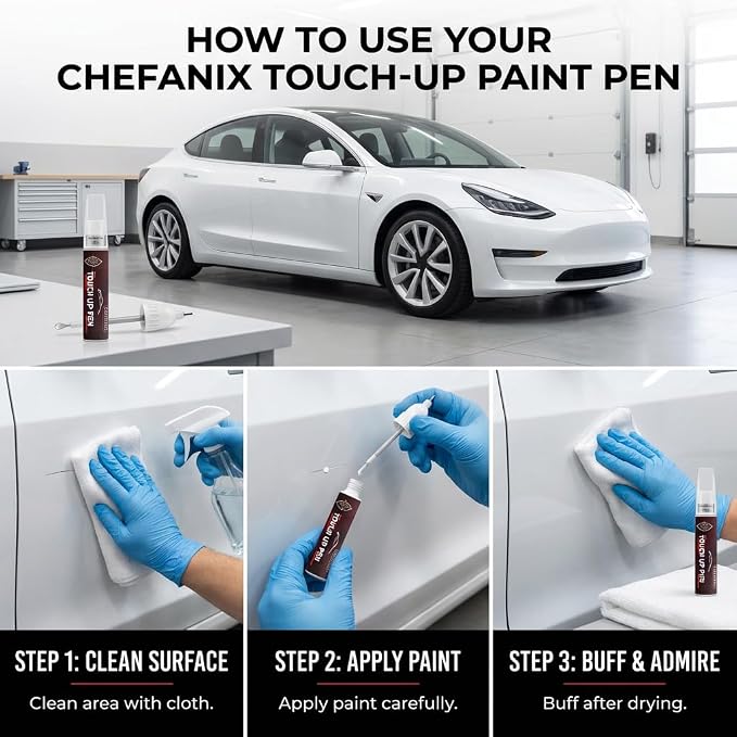 Gray Touch Up Paint for Cars & Motorcycles – Car Scratch Remover, 2-in-1 Brush & Pen, Paint Scratch Repair Kit with Quick-Dry Formula for Multi-Brand Vehicles