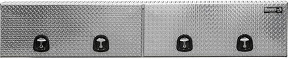 Buyers Products 1701770 Topsider Truck Tool Box, 18x16x96 Inch Diamond Tread Aluminum, Dual Flip-Up Doors, Locking Compression Latches, Weather Resistant, No-Drill Mount, Made in USA