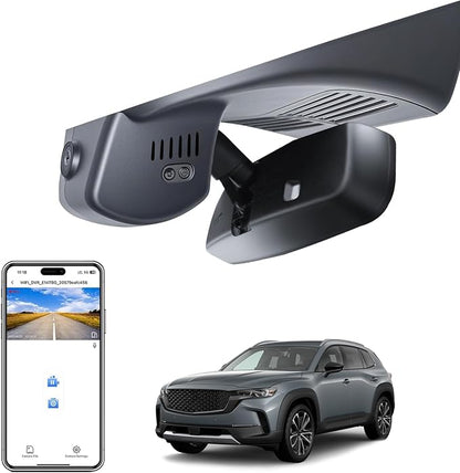 Mangoal 4K Dash Cam Custom fit for Mazda CX-50 2025 2026(Model B), UHD 2160P Video, Free App & WiFi, GPS, 64GB Card