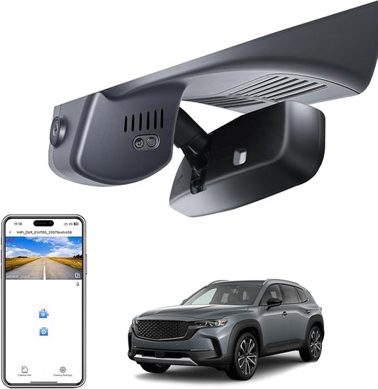 Mangoal 4K Dash Cam Custom fit for Mazda CX-50 2025 2026(Model B), UHD 2160P Video, Free App & WiFi, GPS, 64GB Card