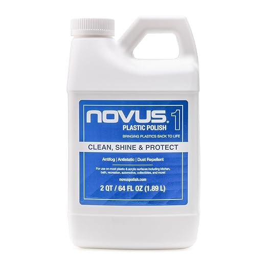 NOVUS 7050 | Plastic Clean & Shine #1 | 64 Ounce Bottle