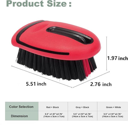 Cleaning Brush, Carpet Brush ，for Car Interior and Home, Couch (Red)