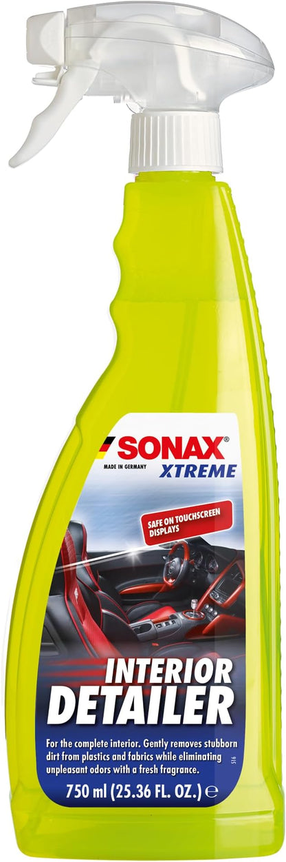 SONAX Interior Detailer | Multi-Surface Interior Cleaner for Dash, Plastics, Screens & Trim, Removes Dust & Fingerprints | Streak-Free Finish, UV Protection, | DIY Car Care Formula Made Easy