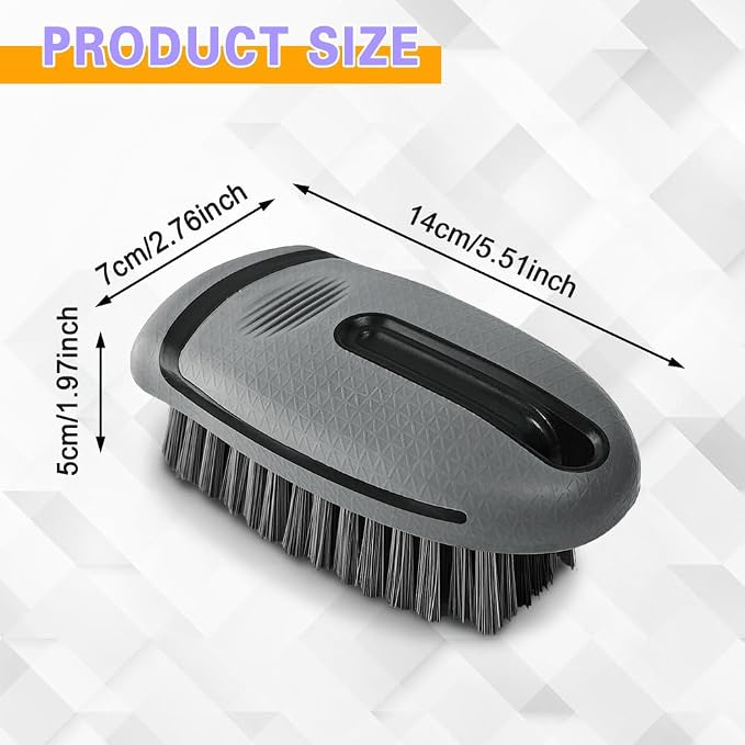 Carpet and Upholstery Cleaning Brush, Household Hard Bristle Brush, Car Plastic Gap Cleaning Brush, Universal Auto Detailing Brush for Car Interior Seat, Clothes and Sofa Cleaning