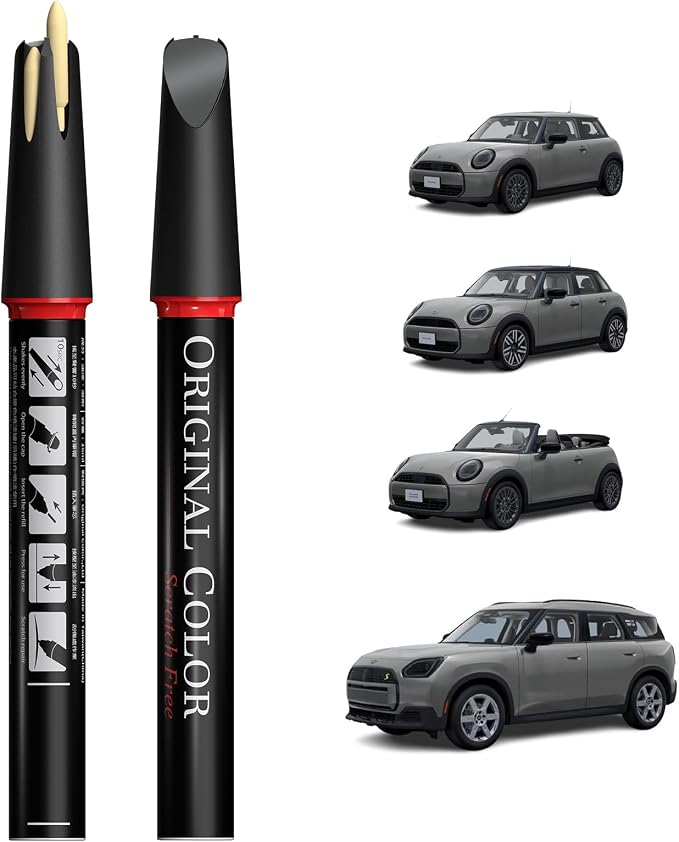 Carhoo C6B/WC6B Melting Silver III Metallic Compatible with MINI Cooper Exact Match Touch Up Paint Pen - 0.56 Fl Oz(16ml)