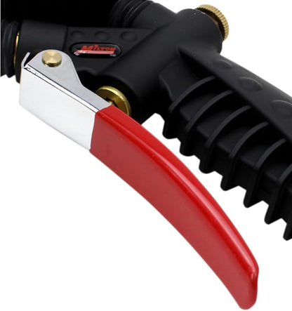 Milton 573A Pro Analog Pistol Grip Inflator with Pressure Gauge - 36" Hose Ball Chuck w/Clip - Assembled in USA 160 PSI