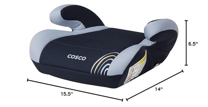 Cosco Topside Backless Booster Car Seat, Lightweight Booster Seats for Cars 40-100 lbs, Backless Booster Seat for Car, Rainbow