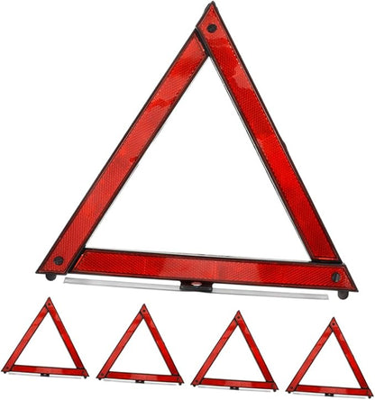 Alipis 5pcs Reflective Safety Triangle Kit Foldable Emergency Warning Sign for Vehicles Roadside Safety Tool for Breakdown Situations