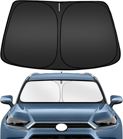 ARISMOTOR Windshield Sun Shade for Toyota Grand Highlander 2024-2025 2026, Custom Fit Foldable Front Window Sunshade Sun Visor Protector, Block UV Rays Keep Your Car Cooler