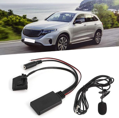 Yctze 18Pin Bluetooth AUX Cable Adapter Car Microphone Fit for Comand 2.0 W211 W208 W168 W203 Bluetooth AUX Cable Adapter