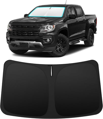INSAUTO Custom Fit Windshield Sun Shade Accessories for Chevrolet/Chevy Colorado 2015-2022, Foldable Front Window Sunshade, UV & Heat Reflector, Keeps Interior Cool, Includes Storage Bag