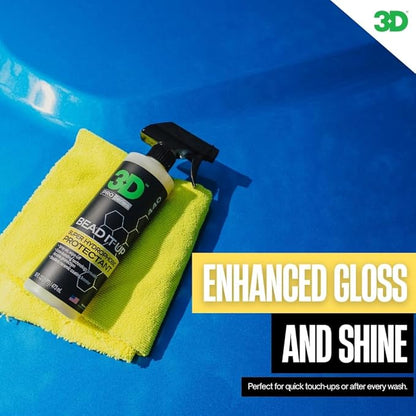 3D Bead It Up Ceramic Coating Booster Spray - Super Hydrophobic Bead Maker - Polymer Paint Protectant & Sealant 1 Gallon