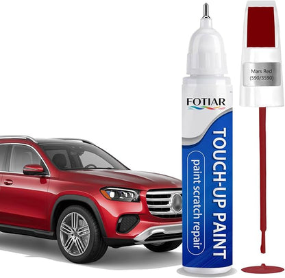 590 Mars Red Touch up Paint for Mercedes-Benz OEM Original Car Paint Scratch Repair Pen Two-In-One Quick & Easy Fix Car Scratch Remover for Nicks & Chips Repair