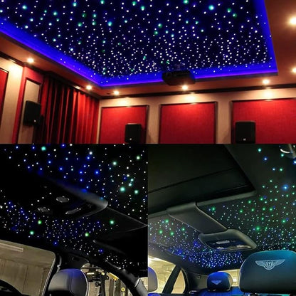 Twinkle Starlight Headliner Light-1000pcs* 0.02in* 9.8ft Fibers kit | Twinkle Effect,APP/Remote Control ,Sound Activated ,Muisc Sync ,for Car Home Star Ceiling Decor