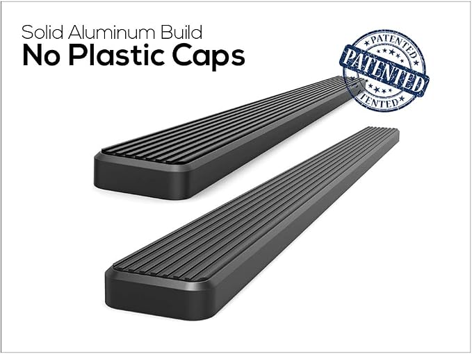 APS Running Boards (Nerf Bars Side Steps Step Bars) Compatible with Nissan Pathfinder 2005-2012 (Black Powder Coated 4 inches)