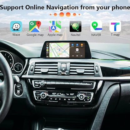 Wireless CarPlay Android Auto Retrofit Kit Decoder Box for BMW NBT System 1/2/3/4/5/6/7 Series X3/X4/X5/X6, Support Mirror Link, Camera, GPS, Siri, YouTube, for BWM Accessories