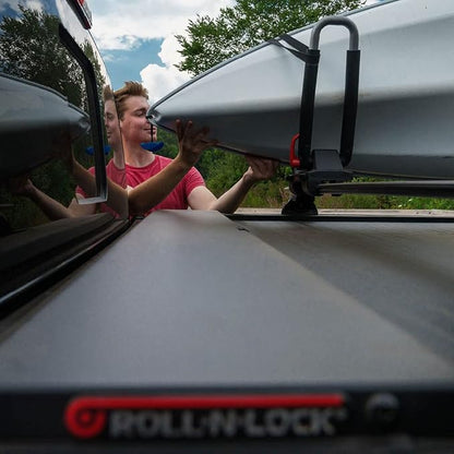RealTruck Roll-N-Lock M-Series XT Retractable Truck Bed Tonneau Cover | 224M-XT | Fits 2019 - 2025 Chevy/GMC Silverado/Sierra 1500 Not compatible with Carbon Pro bed 6' 7" Bed (79.4")