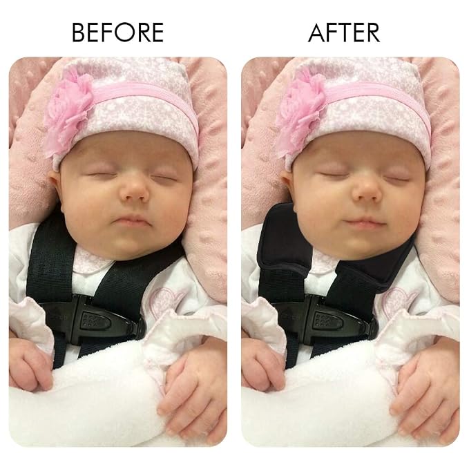 Accmor Car Seat Strap Pads for Baby Kids Toddler, Soft Car Seat Strap Covers Shoulder Pads for All Baby Car Seats, Stroller, Pushchair, High Chair