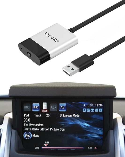Car Bluetooth Adapter Compatible for 2010-2012 Cadillac SRX with USB Port,High-Resolution Audio Bluetooth Receiver iPod Music Sourse