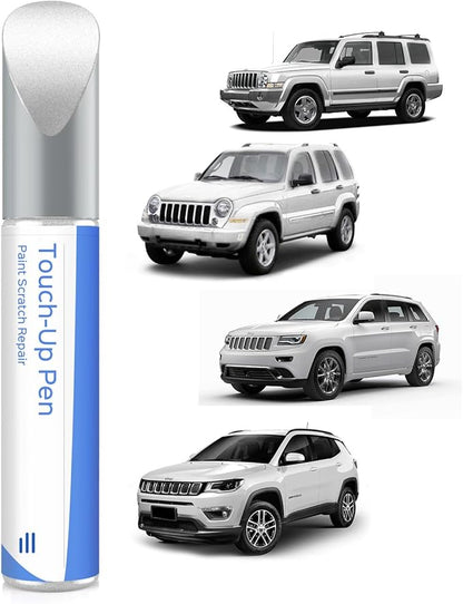 PW1/SW1 Stone White Touch Up Paint Compatible with Jeep Exact Match Chips and Nicks Touch Up