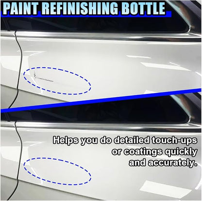 Touch Up Paint Bottle Container with Brush and Lid, 2 Ounce/60ml Leftover Paint Storage Can with Mixing Ball, Vehicle Paints Chip Repair Applicator for Fixing Car Scratches, Damage (6PCS)