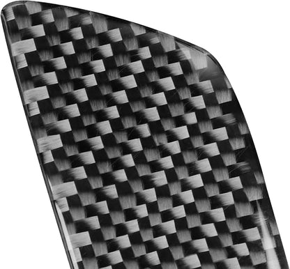 Real Premium Carbon Fiber Sticker Compatible with Audi A3 S3 RS3 8V 2013 2014 2015 2016 2017 2018 2019 Car Glove Box Storage Box Handle Switch Decor Trim Auto Interior Accessories Style B Black