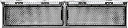 Buyers Products 1701770 Topsider Truck Tool Box, 18x16x96 Inch Diamond Tread Aluminum, Dual Flip-Up Doors, Locking Compression Latches, Weather Resistant, No-Drill Mount, Made in USA