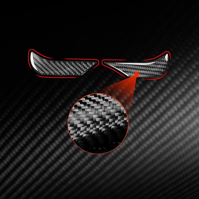 NVCNX Real Premium Carbon Fiber for Toyota Tundra 2022-2026 / Sequoia 2023-2026 2024 2025 Truck Pickup SUV Car Dash Instrument Cluster Cover Interior Trim Accessories Thick Overlay Sticker Decal 2PCs