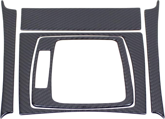 ApplianPar Carbon Fiber Left Hand Center Console Drive Gear Shift Panel Trim Kit for C250 C300 C180 C200 C350 2007-2013