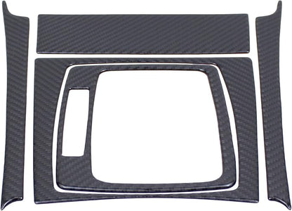 ApplianPar Carbon Fiber Left Hand Center Console Drive Gear Shift Panel Trim Kit for C250 C300 C180 C200 C350 2007-2013