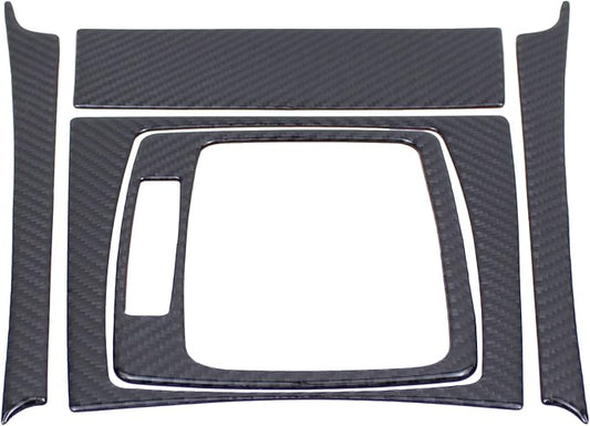 ApplianPar Carbon Fiber Left Hand Center Console Drive Gear Shift Panel Trim Kit for C250 C300 C180 C200 C350 2007-2013